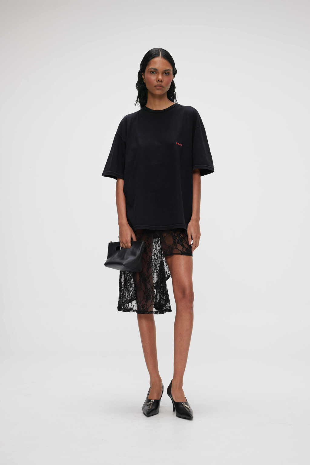 POLLERA MIRNA ENCAJE