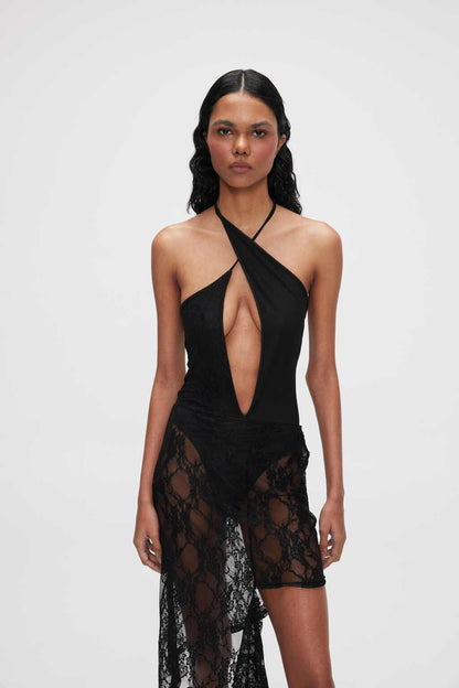 POLLERA MIRNA ENCAJE