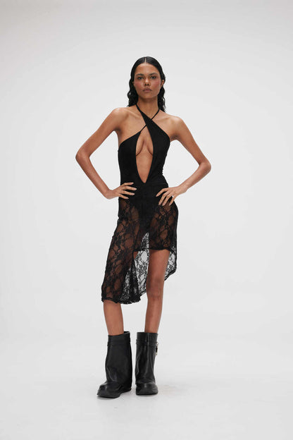 POLLERA MIRNA ENCAJE